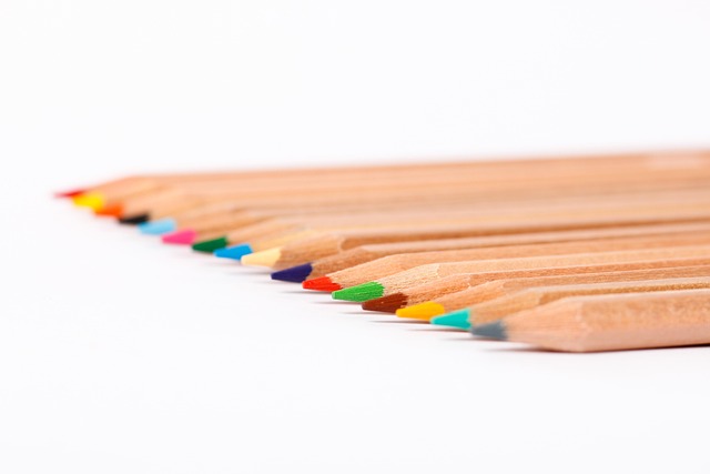 child learning to draw simple shapes and animals with pencils